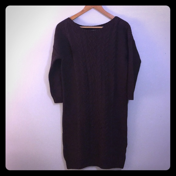 Old Navy Purple Cable Knit Sweater Dress - Picture 1 of 8